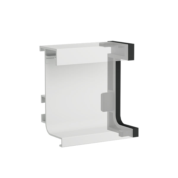 Комплект открытых заглушек для Г-образного профиля с подсветкой