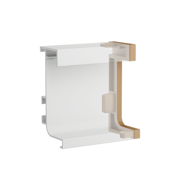 Комплект открытых заглушек для Г-образного профиля с подсветкой