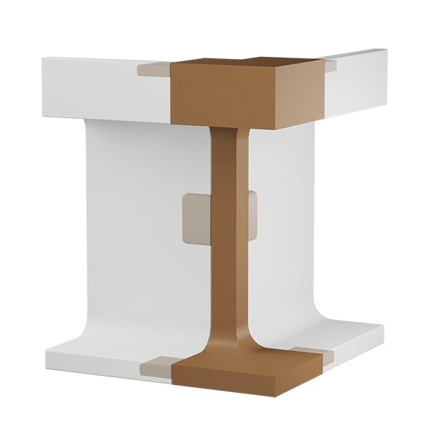 Уголок наружный для С-образного профиля с подсветкой